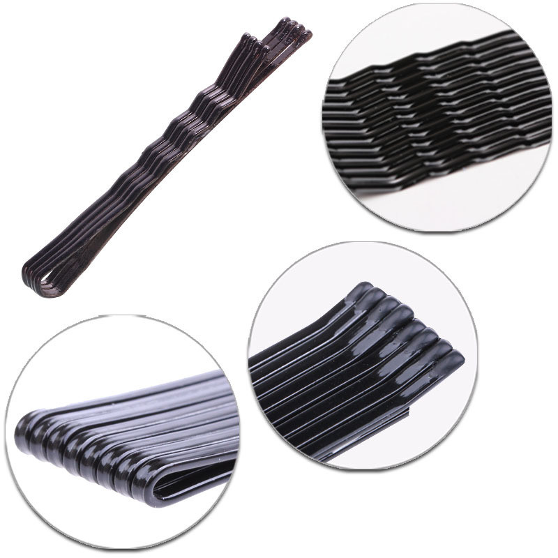 60 / 36 / 10 Chiếc Kẹp Tóc Màu Đen Pin Sóng Kẹp Tóc Kiểu Tóc Tạo Kiểu Kim Loại Kẹp Tóc Barrette Phụ Kiện Tóc