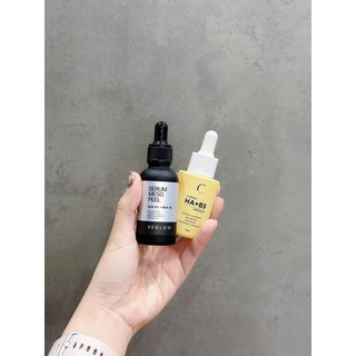 Combo Serum peel da meso Beglow và Serum phục hồi HA B5 vàng CB0137