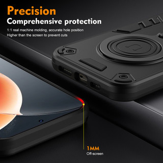 Dành Cho Tecno Camon 30 Pro 5G Ốp điện thoại Kim Loại Nhẫn Đứng Mềm TPU Edge Cứng PC Mặt Sau Chống Sốc Mỏng Bao