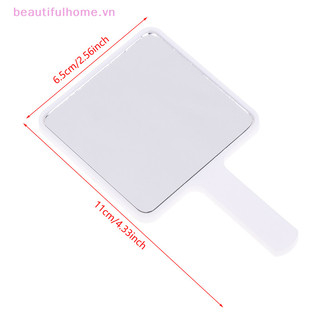 [Beautifulhome] Gương trang điểm cầm tay Gương trang điểm vuông có tay cầm Gương tay SPA Salon Gương nhỏ gọn Gương mỹ phẩm dành cho nữ [làm đẹp]