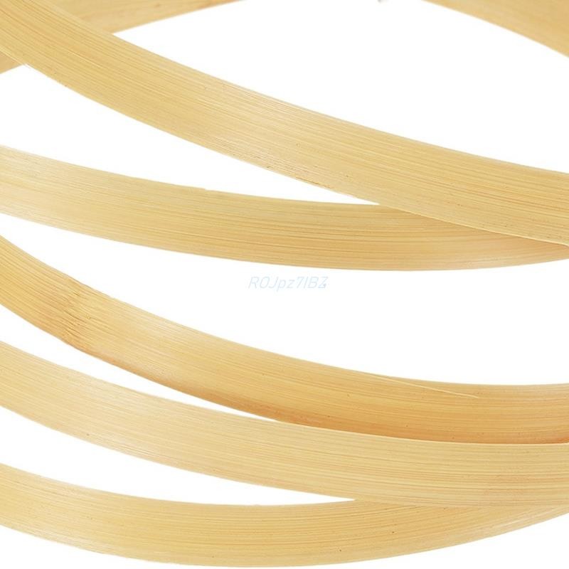 Dải tre để dệt 7 / 16Inchx 10 Ft, 5 gói Khăn lau phẳng mỏng Mây mía Reed để làm giỏ Đồ thủ công DIY, Màu be, Dễ sử dụng Tay nghề tinh xảo bền bỉ