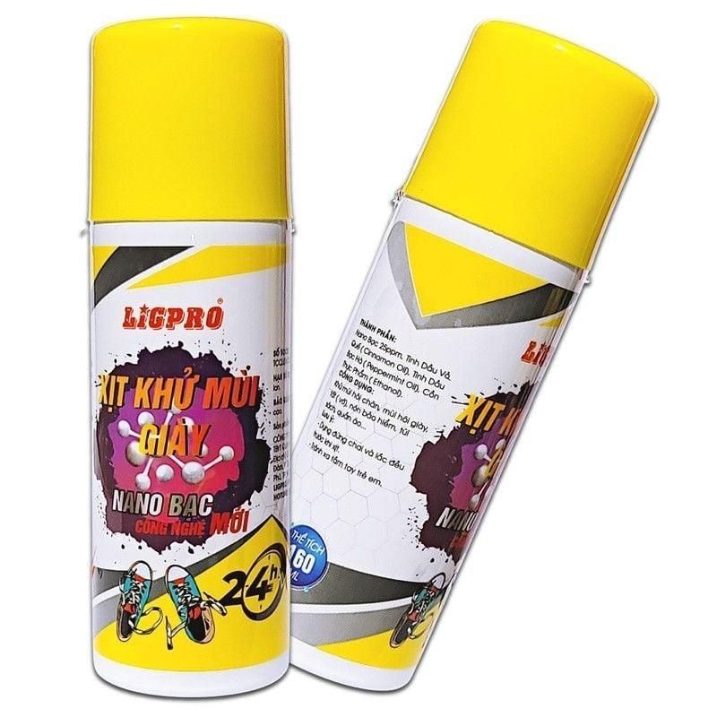 Chai xịt khử mùi giày Ligpro 200ml - Bảo vệ giày hiệu quả khỏi các mùi khó chịu - Khử mùi lập tức hiệu quả tức thì