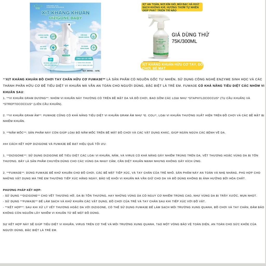 Xịt kháng khuẩn, ngừa cúm đuổi côn trùng Fuwa3e hữu cơ tinh dầu tràm HL Cineol đạt 74.2% size lớn TK
