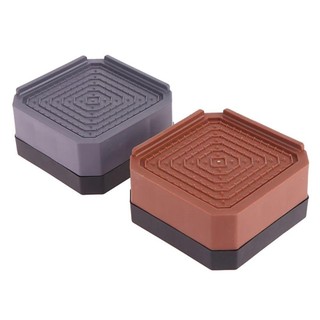 METALWRK 1 / 4 Miếng Bảo Vệ Chân Ghế, Miếng Lót Chân Bàn Vuông Chống Thấm Nước, Đệm Tăng Áp Chống Trơn Trượt Chiều Cao Mở Rộng Chân Đồ Nội Thất Đệm