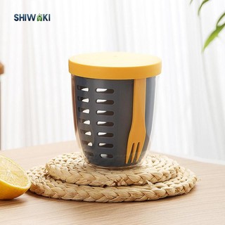 Cốc Salad có nĩa Hộp đựng trái cây tươi cho ngũ cốc trái cây sữa chua