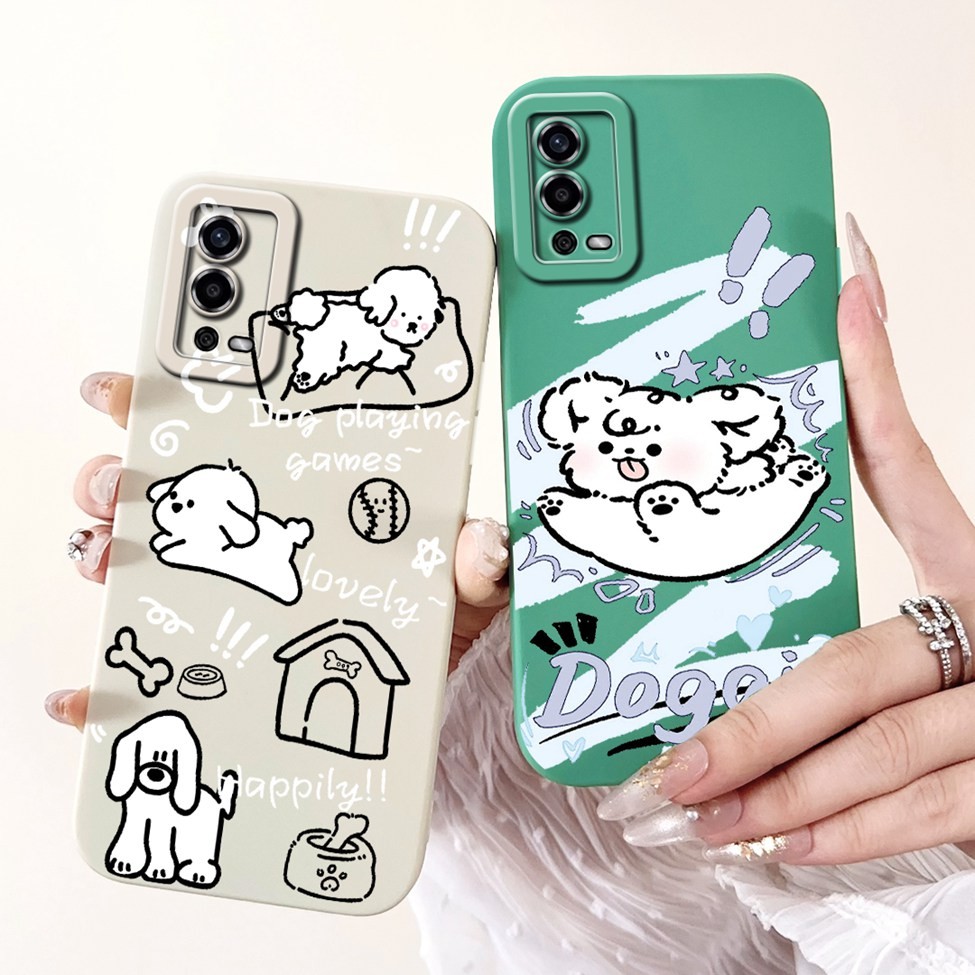 Ốp lưng Oppo A55 CPH2325 4G Thẩm mỹ Dễ thương Gog Cat Panda Kapibala Ốp điện thoại silicon Oppo A55 4G