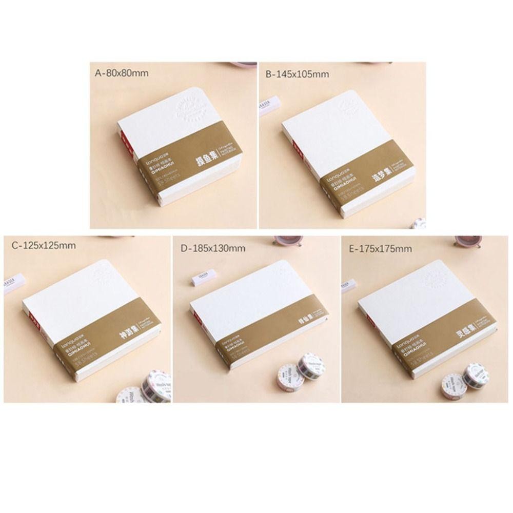 HIGHVIEWLS 58 Tờ Sách Sơn, Đồ Dùng Nghệ Thuật Sổ Phác Thảo Giấy Dày, Sách Vẽ Cảm Hứng Di Động Chất Lượng Cao