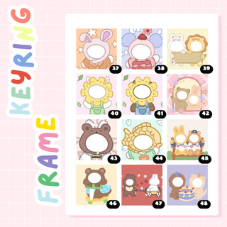 Móc Khoá Thay Ảnh - CUSTOM KEYRING In Ảnh Theo Yêu Cầu ( VUÔNG )