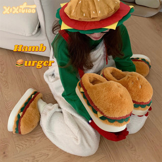 XIXITIAO Dép Cotton Hoạt Hình Dễ Thương Bé Trai Nữ Thu Đông Ấm Áp Nhà Bao Gồm
