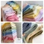 Khăn quàng cổ tua dài MERIGGIARE, Khăn choàng Cashmere mùa đông mềm mại Mohair, Khăn choàng ấm áp màu trơn dày dành cho nữ
