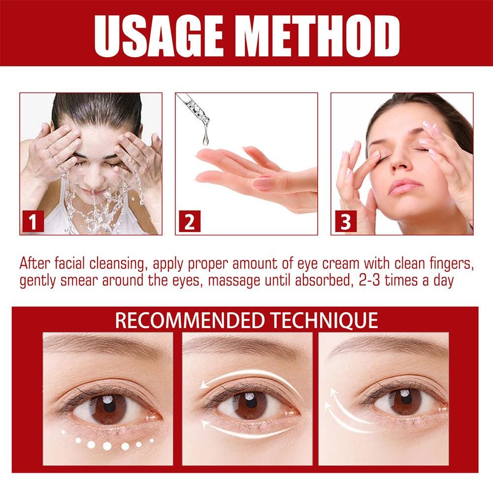 Learnever Mỡ Hạt Loại Bỏ Serum Phai Màu Vòng Tròn Tối Dưỡng Ẩm Mắt Mịn Phai Màu Tinh Chất Đường Tinh Chất H5o3
