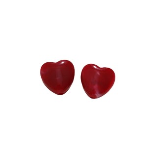 Phong cách mực phù hợp với tất cả các kết hợp pha trộn Acrylic đục lỗ màu đào trái tim diy bông tai mũ Vòng tay phụ kiện bán buôn