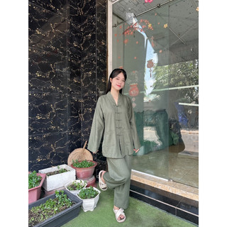 la hán linen cao cấp , đồ bộ đi chùa cho nam và nữ