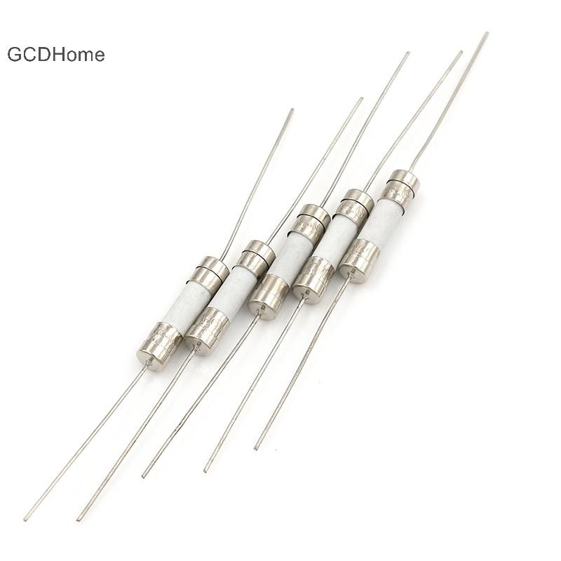 Gcdhome 5 Cái 10A 250V gốm thân trục cầu chì cho tivi lcd, v.v. 5 * 20mm HOT
