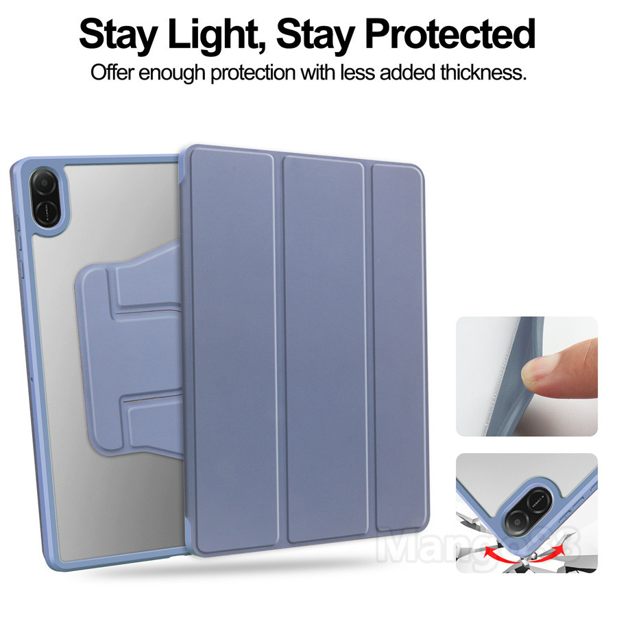 Ốp Lưng Cho Honor Pad X8b 11 Inch 2026 NDL2-W09 LTE 11 2025 11 "2024 X8A Máy Tính Bảng Acrylic Gấp Đứng Ngủ Bao Chống Sốc An Toàn Xoay 360 Đứng Vỏ Bảo Vệ