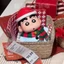 Crayon xiaoxin làm bằng tay Cây giáng sinh hướng dương nhỏ người tuyết xiaoxin búp bê dễ thương con rối trang trí máy tính để bàn quà tặng cho phụ nữ