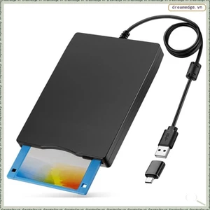 Đầu đọc đĩa mềm 3,5 Inch USB gắn ngoài loại A & C Ổ đĩa mềm Đầu đọc đĩa mềm cho máy tính xách tay