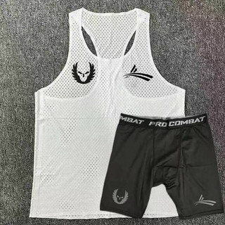 Sports Student Training Clothes Outfit Men's and Women's Marathon Racing Running Mesh Sleeveless Vest Track and Field Shorts Shorts 1FhS