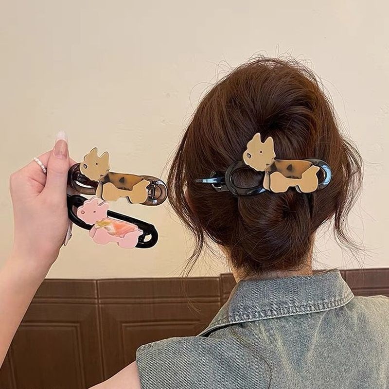 Kẹp tóc xoắn chó con dễ thương