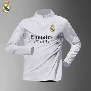 2324 Zipper Training Wear Men's Paris Top Football Real Madrid Quick-Drying Sports Long Sleeve Running Same Style Half Zipper Sleeve pGb2