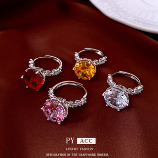 Nhẫn nữ zircon micro-ind thiết kế thời trang mới nhất với nhiều màu sắc