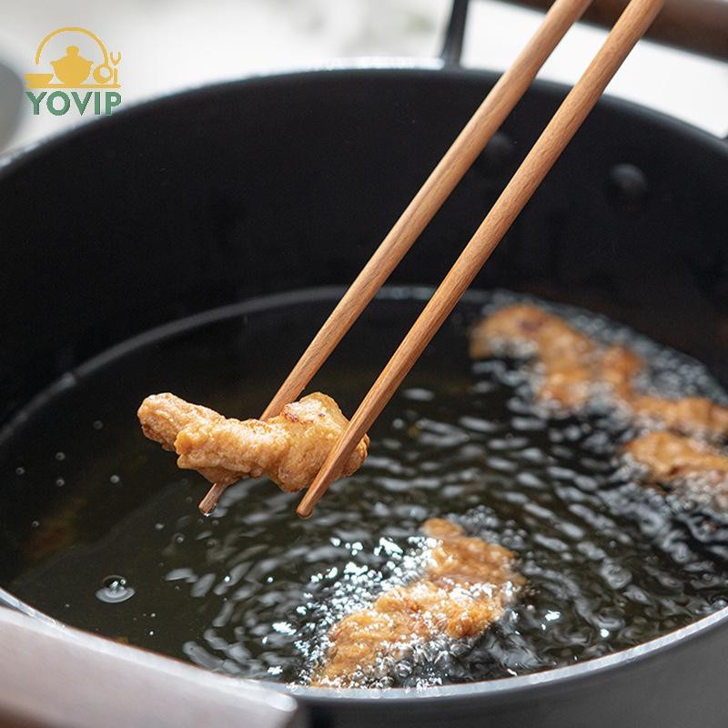 YOVIP Đũa Gỗ Cực Dài Chiên Đũa Đánh Bóng Gỗ Sồi Nấu Mì Chống Trơn Trượt Đũa Dụng Cụ Nấu Ăn Nhà Bếp VN