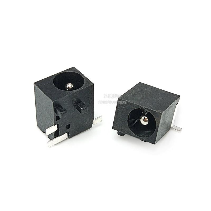 DC-044E Ổ Cắm Điện 5.5 * 2.1mm SMT Patch 3 Pin DC Nữ Ổ Cắm Kết Nối Tất Cả Dây Đồng Cố Định Cột
