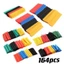 Bộ Ống Gen Co Nhiệt 164/560 Chiếc – Cách Điện Dây Điện, Polyolefin 2:1, Dùng Quấn Cáp, Cách Nhiệt, Chống Chập
