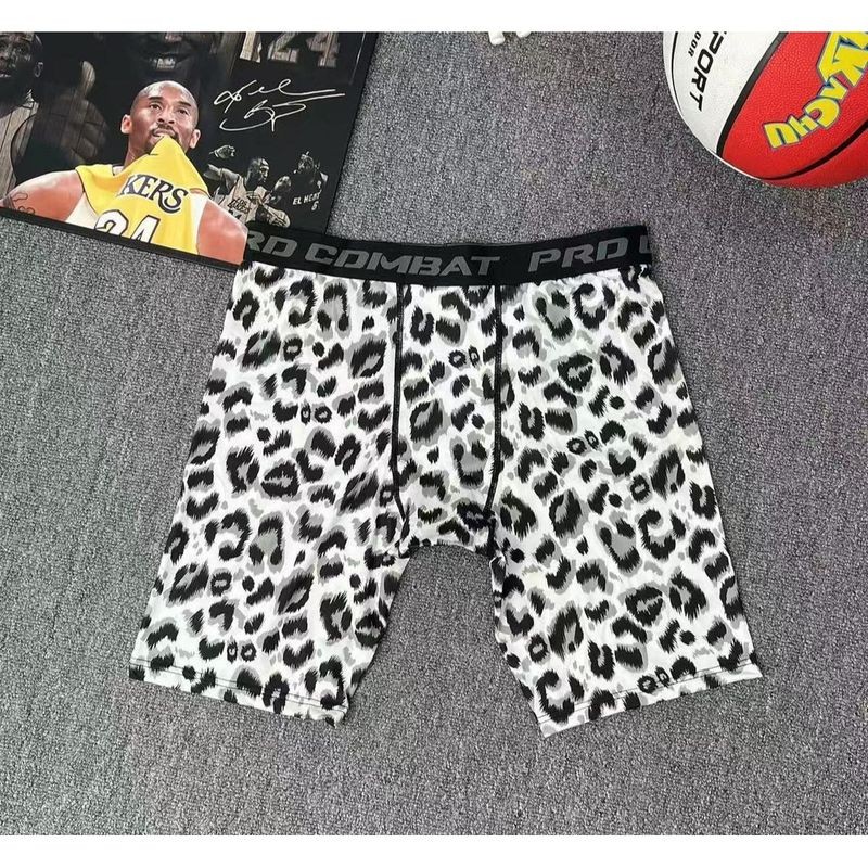 Quần Short Thể Thao Nam In Họa Tiết Da Báo, Thích Hợp Cho Tập Luyện