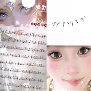 IOIIK 8 hàng-- Lông mi dưới thực tế 5-7mm Lông mi giả cụm đơn lông mi giả thích hợp cho phụ nữ mọi lứa tuổi