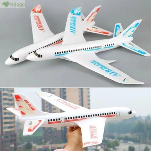 Máy Bay Ném Tay YOLOGO, Máy Bay Xốp Lớn 49 * 45cm, Chất Lượng Cao 2 Màu Mô Hình Chuyến Bay Ngoài Trời Ném Tay Đồ Chơi