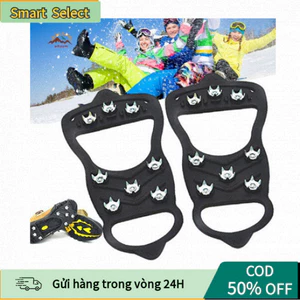 1 Cặp Đinh Gắn Giày 8 Răng Chống Trượt – Dùng Đi Tuyết, Leo Núi, Đi Bộ Đường Dài, Mùa Đông Unisex Tiện Dụng