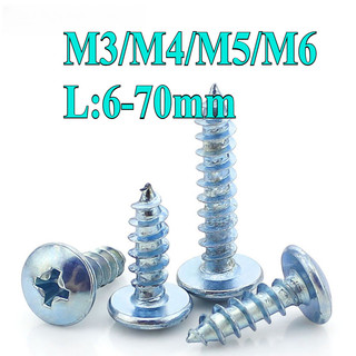 (((LXY) Vít răng thưa Mạ kẽm Vít bắn gỗ đầu dù ,Vít gỗ M3 / M4 / M5 / M6 * L6-70mm (RM-VN-1)