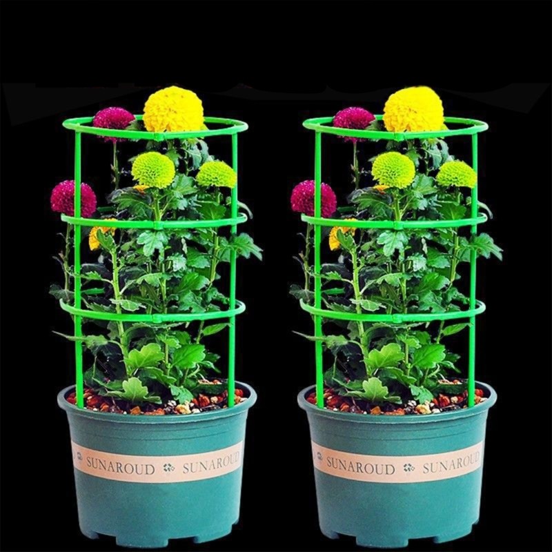 Boom Bộ 5 Tháp Cọc Cà Chua Cho Giường Vườn Lớn Lên Trellis Nhựa Bền Cho Chậu Vườn Và Hỗ Trợ Cây