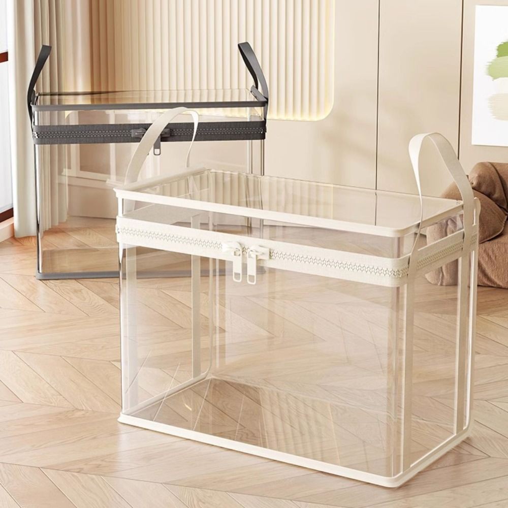 Túi đựng búp bê SIMPLEAID, Hộp sắp xếp chống bụi có thể nhìn thấy trong suốt, Công suất lớn đa chức năng Chống ẩm có tay cầm có dây kéo Đồ chơi lưu trữ