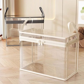 Túi đựng búp bê NEATNOOK, có tay cầm có dây kéo Hộp sắp xếp có thể nhìn thấy trong suốt, Đồ chơi lưu trữ dung lượng lớn chống bụi đa năng