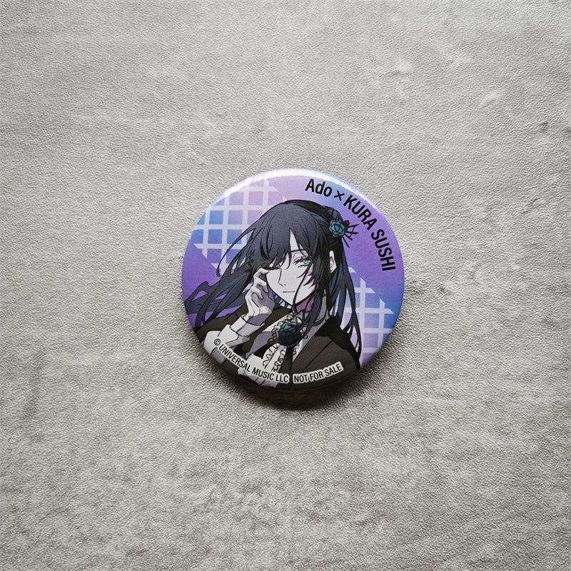 Huy hiệu Fanmade Ado 58mm – Pin ca sĩ J-pop, Bộ sưu tập phong cách âm nhạc
