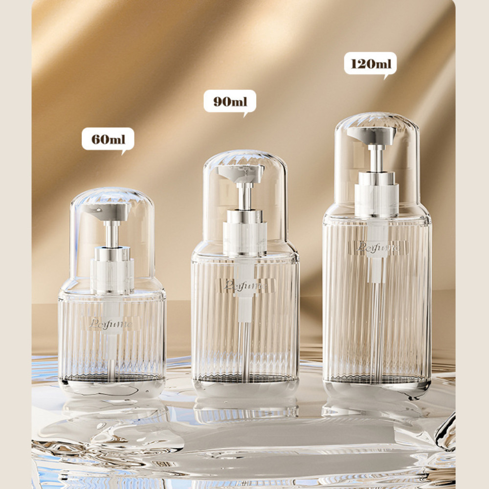 Combo Lọ Chiết Mỹ Phẩm Du Lịch Trong Suốt Nắp Nhấn Cao Cấp Thiết Kế Sang Trọng, Tiện Lợi Mang Theo DinoHome