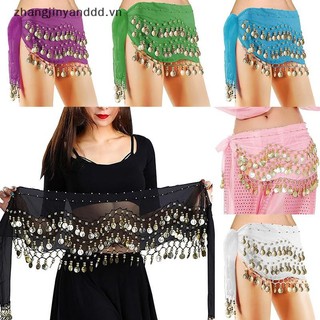 # yanddd # Belly Dance Eo Dây Xích Trang Phục Khiêu Vũ Khăn Hông Với Đồng Xu Vàng Dây Thắt Lưng Trang Trí Cho Buổi Biểu Diễn Khiêu Vũ.