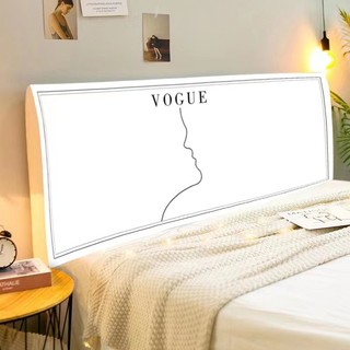 ☀Đơn giản Hiện Đại Phong Cách Châu Âu Vải Đầu Giường Bao Gồm Tất Cả Đầu Giường Bìa Mềm Đa Năng Chống Bụi Đa Năng 1.5m 1.8m EL1R