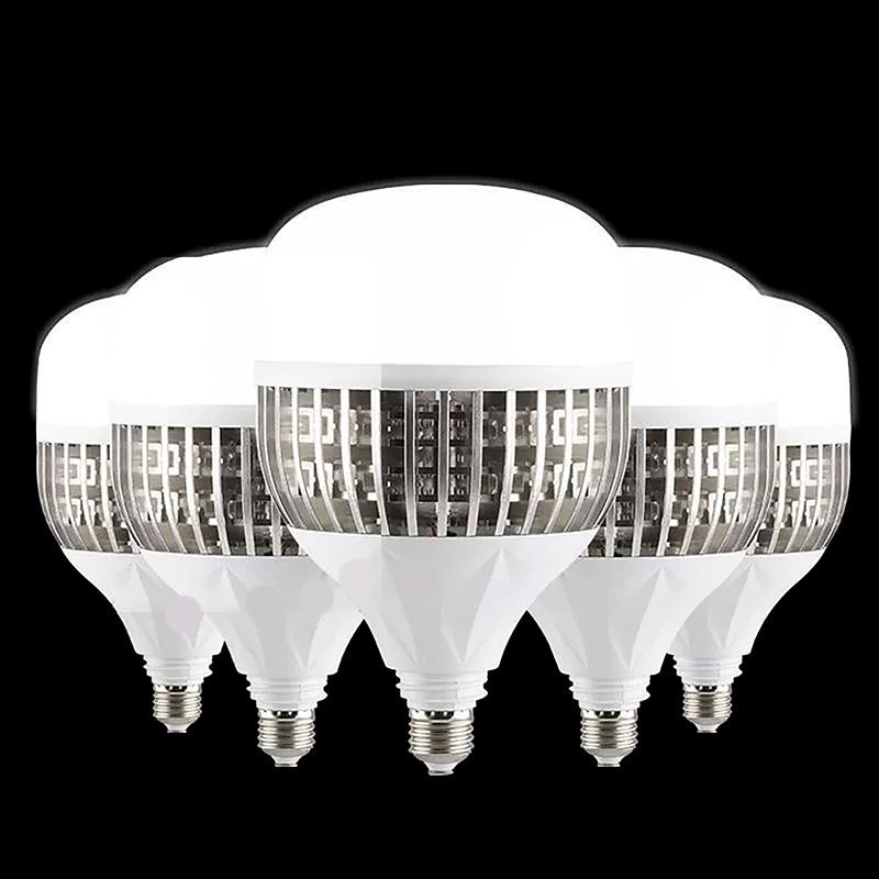 Ziyulinyuk 1 Bóng Đèn LED E27 Công Suất Cao Đèn Để Xe 220V Cho Nhà Chiếu Sáng Gia Đình 50-300W Bóng Đèn Độ Sáng Cao EN
