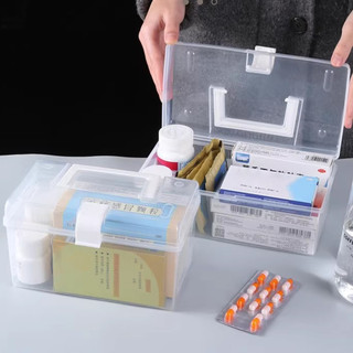 Hộp lưu trữ di động trong suốt tối giản - Đồ trang sức Đồ nhỏ Phong cách INS Hộp đựng nhựa cầm tay