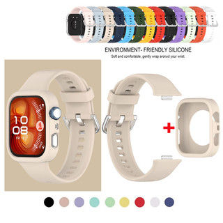 Dành Cho Huawei Fit4 Fit5 Dây Đeo Silicon 2 TRONG 1 Cho Huawei Watch Fit 4 5 Pro Dây Đeo Đồng Hồ Có Bảo Vệ Màu Kẹo Mỏng Tpu