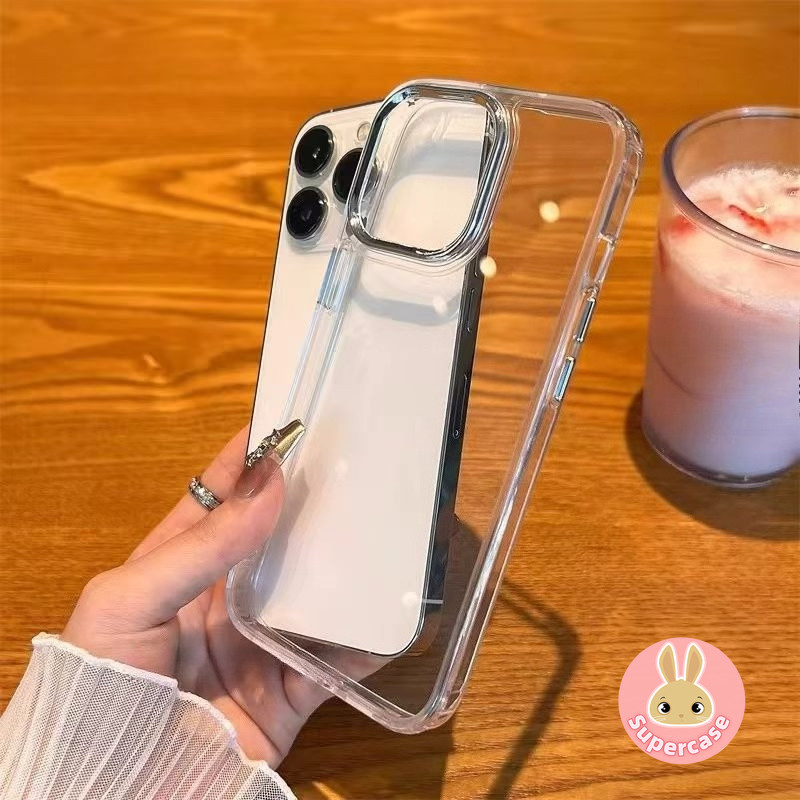 Ốp Điện Thoại Sang Trọng Trong Suốt Cho Google Pixel 10 9 Pro XL 9A 8 8A 7 7A 6 6A 5 5A XL 4 4A 3A 5G 4G Vỏ Khung Mạ Camera Đơn Giản Dễ Thương Ốp Lưng Mềm