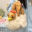 Túi nhồi bông gà OLVIDO, Túi xách búp bê dung tích lớn được cá nhân hóa, Chất liệu lông thú sáng tạo Mặt dây chuyền gà Kawaii ngộ nghĩnh dành cho nữ