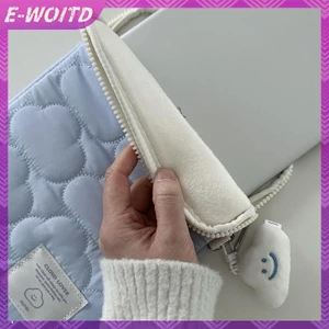 E-woitd 1 Túi đựng máy tính xách tay đám mây dễ thương Túi đựng máy tính bảng chống sốc Vỏ bảo vệ Túi đựng máy tính xách tay nữ HNVN
