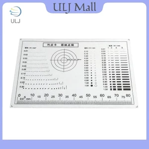 Máy đo điểm đo ULJ Phim trong suốt Thẻ so sánh thẻ vết bẩn vết bẩn vết nứt Tương phản PET Dot Line Kiểm tra chất lượng bề mặt.