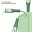 Cáp USB silicon phát sáng WU Sạc nhanh Dây điện thoại tương thích Du lịch Sized