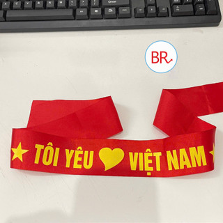 Sỉ 10 Băng Rôn Cổ Vũ "Tôi Yêu Việt Nam" –  Mừng Ngày Quốc Khánh 2/9, Cổ Động Bóng Đá, Vải Phi Bóng In Nét AGFASHION