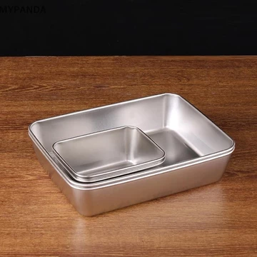 Hộp đựng thịt tủ lạnh bằng thép không gỉ MYPANDA Hộp đựng thịt Hộp đựng thực phẩm có nắp Hộp đựng tủ lạnh Hộp đựng đồ nhà bếp.